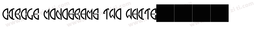 Circle Monograms Two White字体转换
